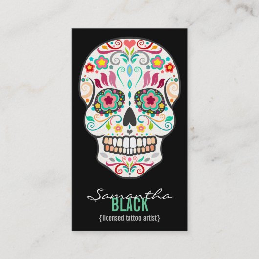 Feliz Muertos - Aangepaste verticale kaart voor su Visitekaartje (Voorkant)