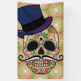 FELIZ MUERTOS Banner MET GROMMETS