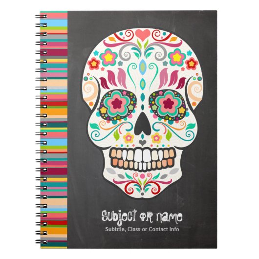Feliz Muertos - carnet de coutume de crâne de (Devant)