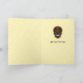 Feliz Muertos - carte faite sur commande de crâne (Intérieur)