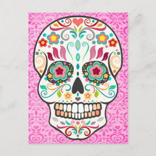 Feliz Muertos - Carte postale Happy Sugar Skull
