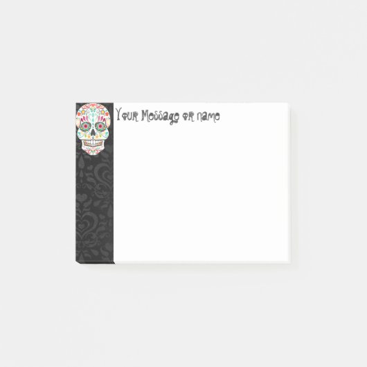 Feliz Muertos - Custom Sugar Skull Post-it® notes (Voorkant)