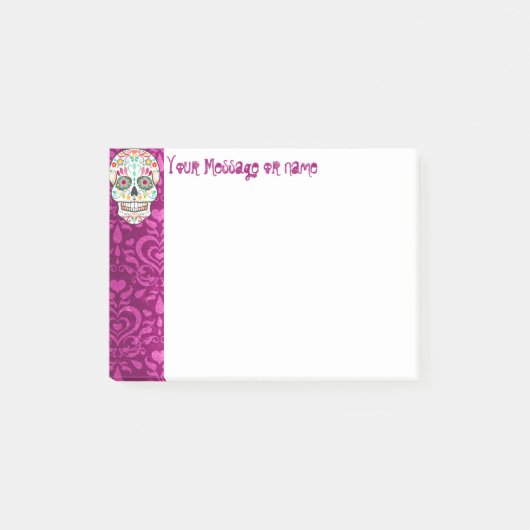 Feliz Muertos - Custom Sugar Skull Post-it® notes (Voorkant)