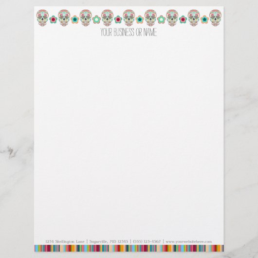 Feliz Muertos - en-tête de lettre fait sur (Devant)