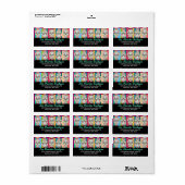 Feliz Muertos - Étiquettes de adresse du crâne suc (Feuille entière)