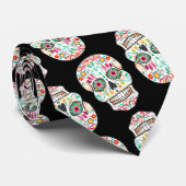 Feliz Muertos - Happy Sugar Skuls Cravate (Roulé)