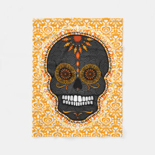 Feliz Muertos - het Feestelijke Patroon van de Fleece Deken