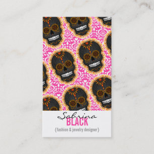 Feliz Muertos - Sugar Skull - Verticale kaarten Visitekaartje
