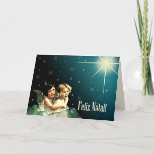 Feliz Natal. Carte de Noël en portugais