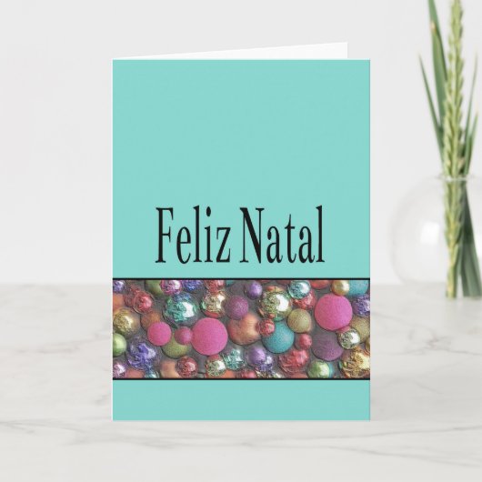 Feliz Natal - Carte de Noël portugaise (Devant)