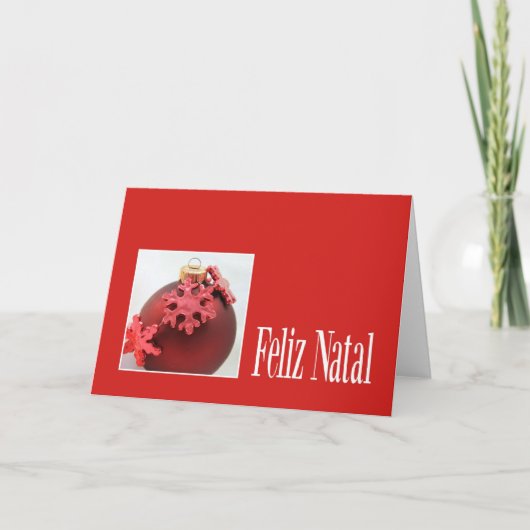 Feliz Natal - Carte de Noël portugaise (Devant)