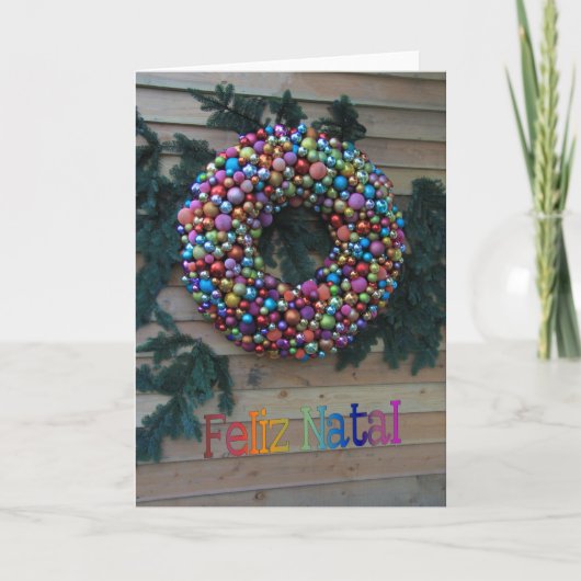 Feliz Natal, Carte de Noël portugaise (Devant)