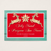 Feliz Natal e um Próspero Ano Novo Gold Red Rustic (Devant)