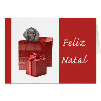 Feliz Natal Korthaired pointer Chistmas