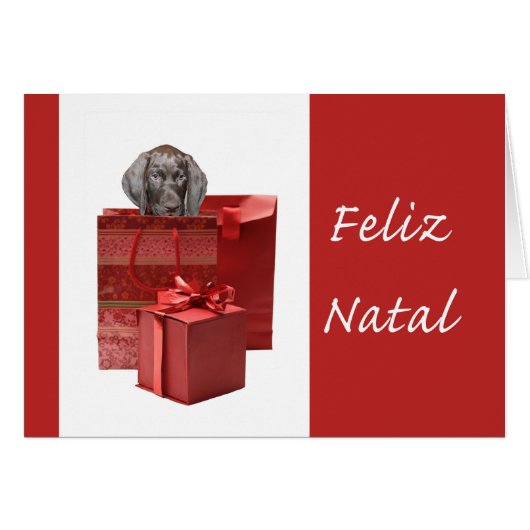 Feliz Natal Korthaired pointer Chistmas (Voorkant Horizontaal)