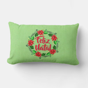 Feliz Natal Portugese kerst Kussen