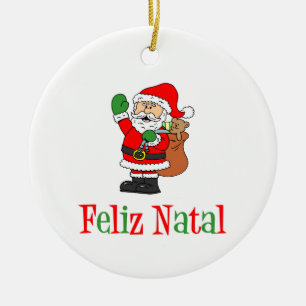 Feliz Natal Portugese kerstkerstkerstkerstkerstker Keramisch Ornament