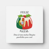 FELIZ NATAL Portugese Kerstmis Fotoplaat (Voorkant)