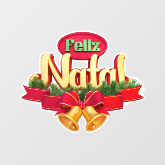 Feliz Natal Raamsticker (Vel)