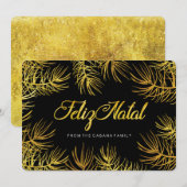 Feliz Natal Wenskaart Kaart (Voorkant / Achterkant)