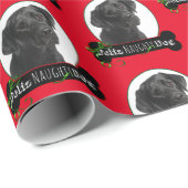 Feliz Naughty Black Lab Cadeaupapier (Rol Hoek)