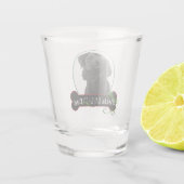 Feliz Naughty Black Lab Shot Glas (Achterkant)