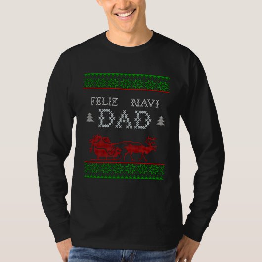 Feliz Navi DAD Christmas Dad T-shirt (Voorkant)