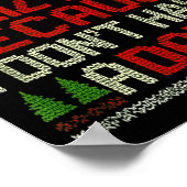 Feliz Navi No Dad Funny Christmas Dark Humor Poster (Hoek)