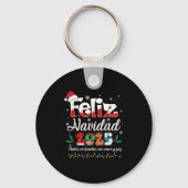 Feliz Navidad 2025 Matching Family Spanish Christm Sleutelhanger (Voorkant)