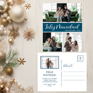 Feliz Navidad 4 Foto Feestdagenkaart
