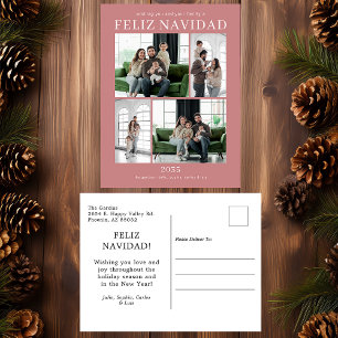 Feliz Navidad 4 Foto Feestdagenkaart
