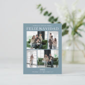 Feliz Navidad 5 Foto Feestdagenkaart (Staand voorkant)