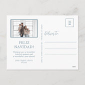 Feliz Navidad 5 Foto Feestdagenkaart (Achterkant)