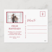 Feliz Navidad 5 Foto Feestdagenkaart (Achterkant)