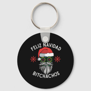 Feliz Navidad Achos Grappig Spaans Vrolijk Kerstfe Sleutelhanger