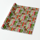Feliz Navidad Amigos Cadeaupapier (Uitgerold)
