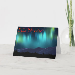 Feliz Navidad - Aurora Borealis Feestdagen Kaart