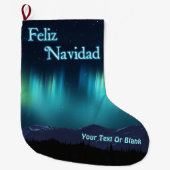 Feliz Navidad - Aurora Borealis Grote Kerstsok (Voorkant)
