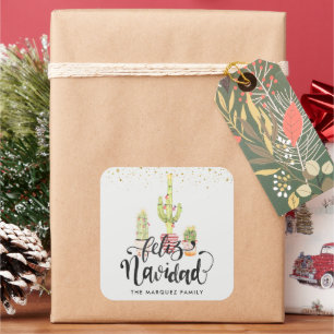 Feliz Navidad   Autocollant de Noël espagnol