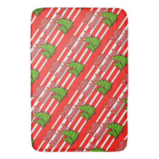 Feliz Navidad Badmat (Voorkant Verticaal)