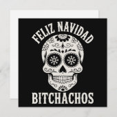 Feliz Navidad Bitchachos Grappig Sarcastisch Kerst Feestdagenkaart (Voorkant / Achterkant)