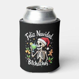 Feliz Navidad Bitchachos Grappige Schedel Spaanse  Blikjeskoeler