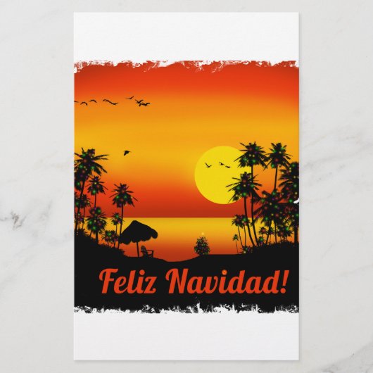feliz Navidad Briefpapier (Voorkant)
