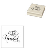 Feliz Navidad Brush Rubberstempel (Gestempeld)