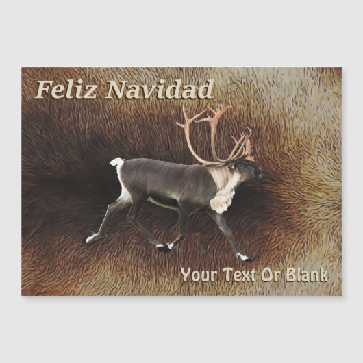 Feliz Navidad - Bull Cariou (rendier) (Voorkant)