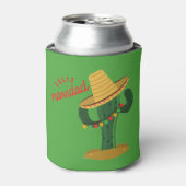 Feliz Navidad Cactus Christmas Lights Can Cooler (Blikje Voorkant)