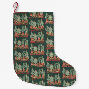 Feliz Navidad Cactusliefhebber Kerst Cowboy Plant Kleine Kerstsok