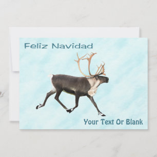 Feliz Navidad - Cariou ( rendier ) op sneeuw