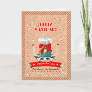Feliz Navidad. Carte de Noël en espagnol