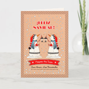 Feliz Navidad. Carte de Noël en espagnol
